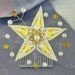 White and Yellow Wedding Kanzashi, Bridal Hair accessory, Wedding Hair Flower