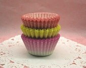 Cute STRIPY Trio small cupcake cups (set of 75)