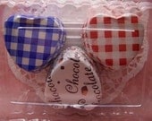 Cute Trio of hearts choco cups (set of 30)