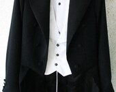 Hand-Tailored White Tie Attire (Tailcoat, Vest, Pant, Shirt, Tie)
