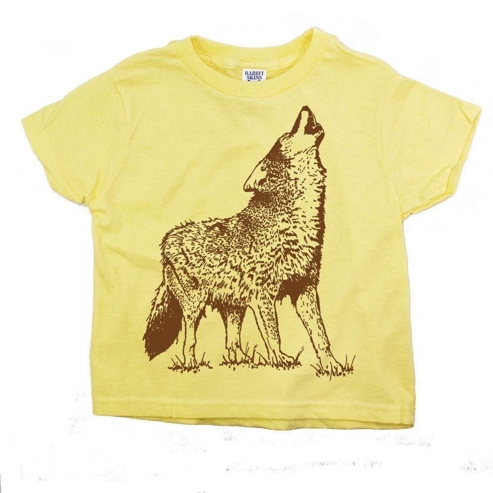 Toddler Vintage Wolf Graphic Tee Shirt