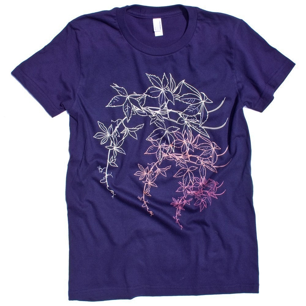 Ivy Vines Tshirt WOMENS Cute Flowers Tee