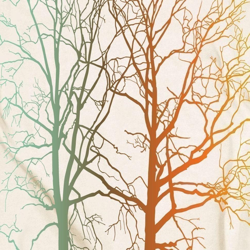 Two Trees Men's Rainbow Graphic Tee Shirt