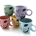 Mr. T Teacup Set of 5 in pastels