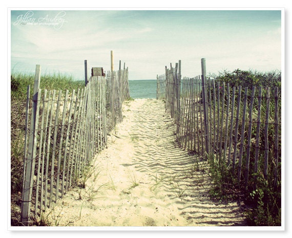 Cape Cod Photography / Beach photography / Coastal Decor / 8x10 print / nautical seaside art / sand dunes / Seashore Ocean Photo / Blue Sand