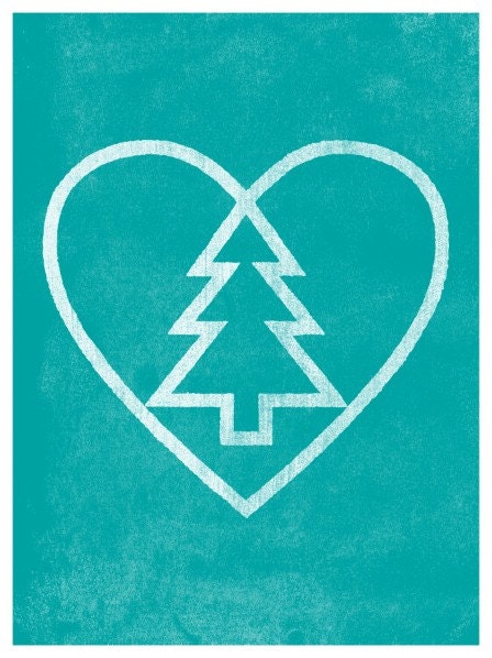 Portland Tree Heart (Blue)