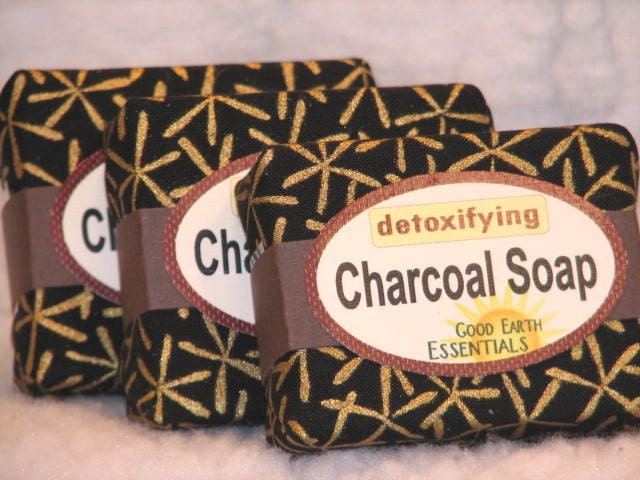 CHARCOAL DETOXIFYING SOAP, fragrance free, gentle enough for very sensitive skin