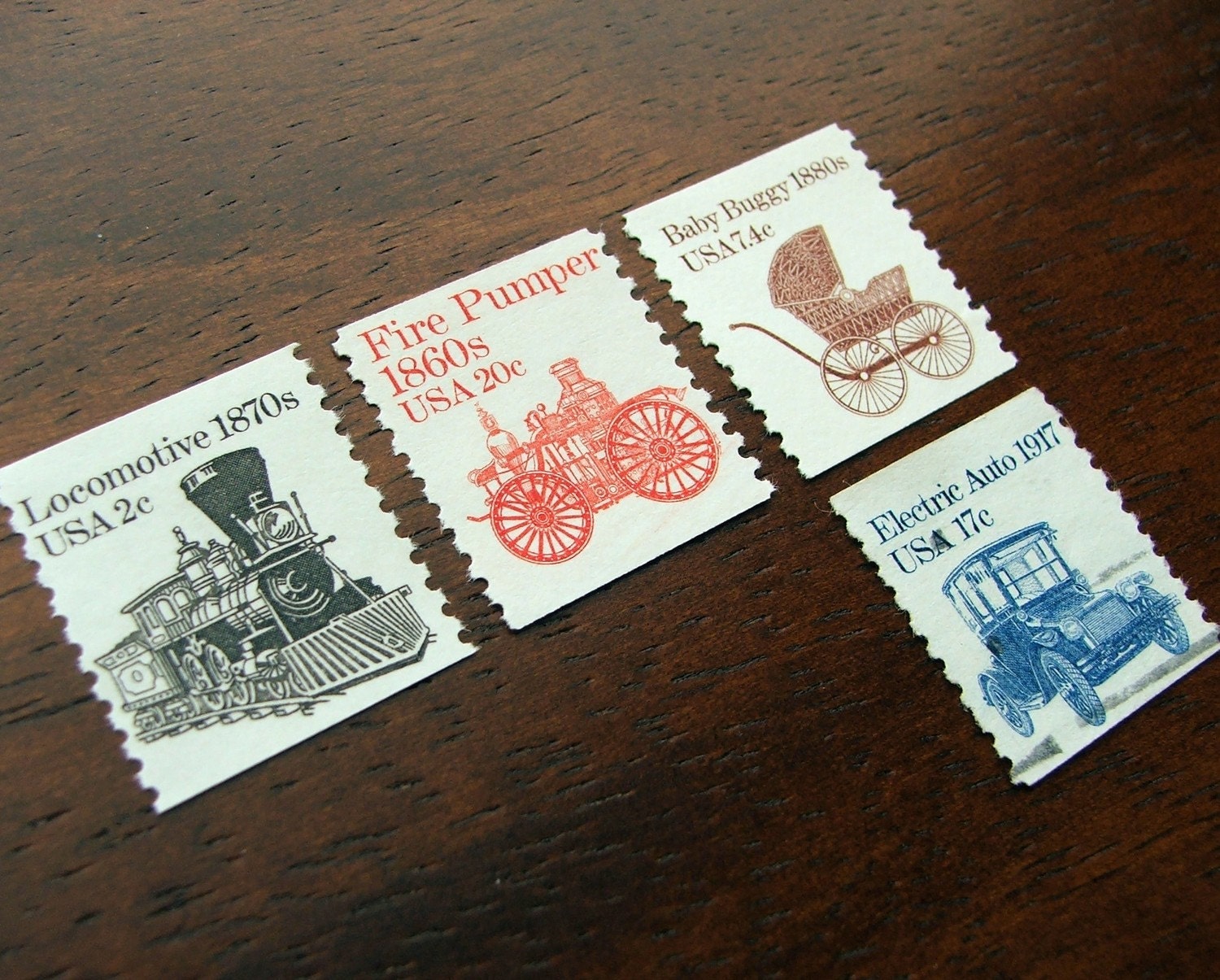 Baby Boy Wheels .. UNused Vintage Postage Stamps  .. post 5 letters