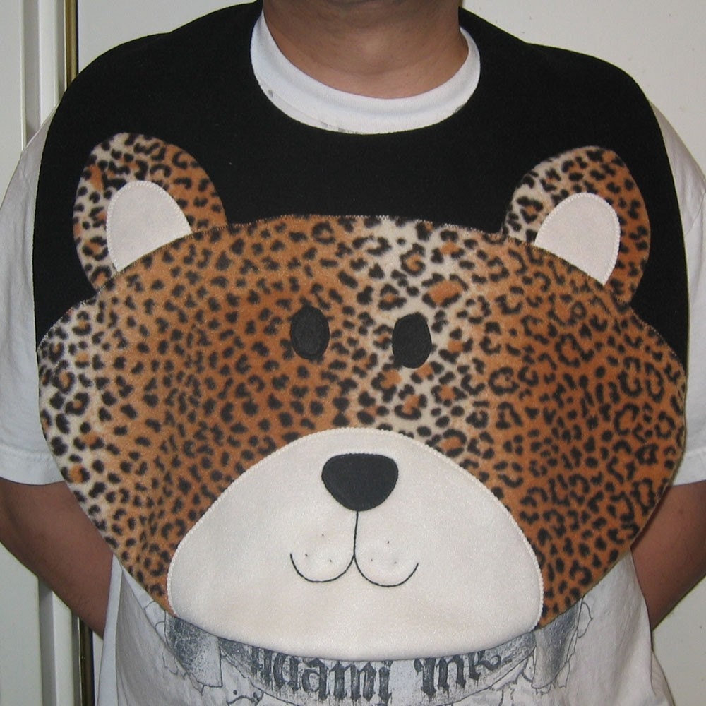 Adult Leopard Bib