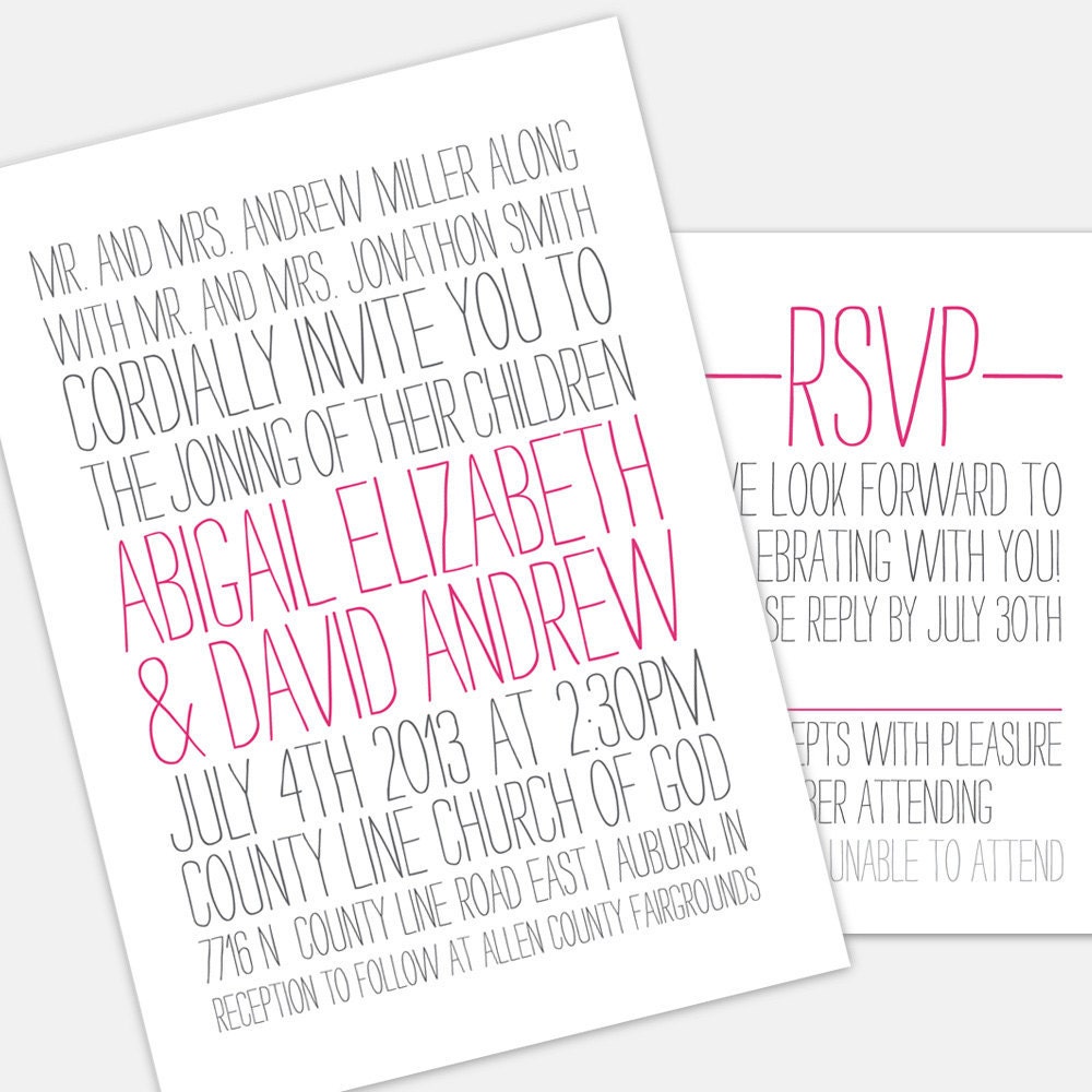 Printable Abigail Invitation (PDF)
