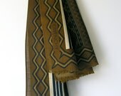 70s Givenchy designer scarf - chocoalte brown ethnic print - 71 inch length - great Mothers Day gift - summer scarf