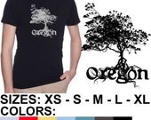 Oregon Tree American Apparel Sheer Jersey Short Sleeve Summer T-Shirt (6401)