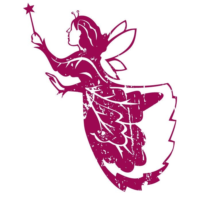 Fairy  Toddler T-Shirt, Organic American Apparel T with Water Based Ink