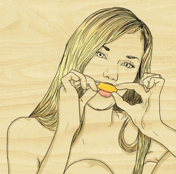 Orange You Glad I'm Naked 5x7