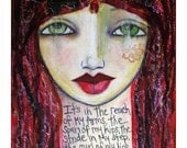 Phenomenal Woman Painting Fine Art Print Mixed Media