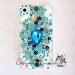 Apple Iphone Case 5 or 4s, Seafoam Blue Gem Mix Iphone rhinestone case