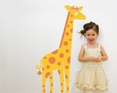 Kids Giraffe Wall Decal: Jungle Safari Nursery Decal