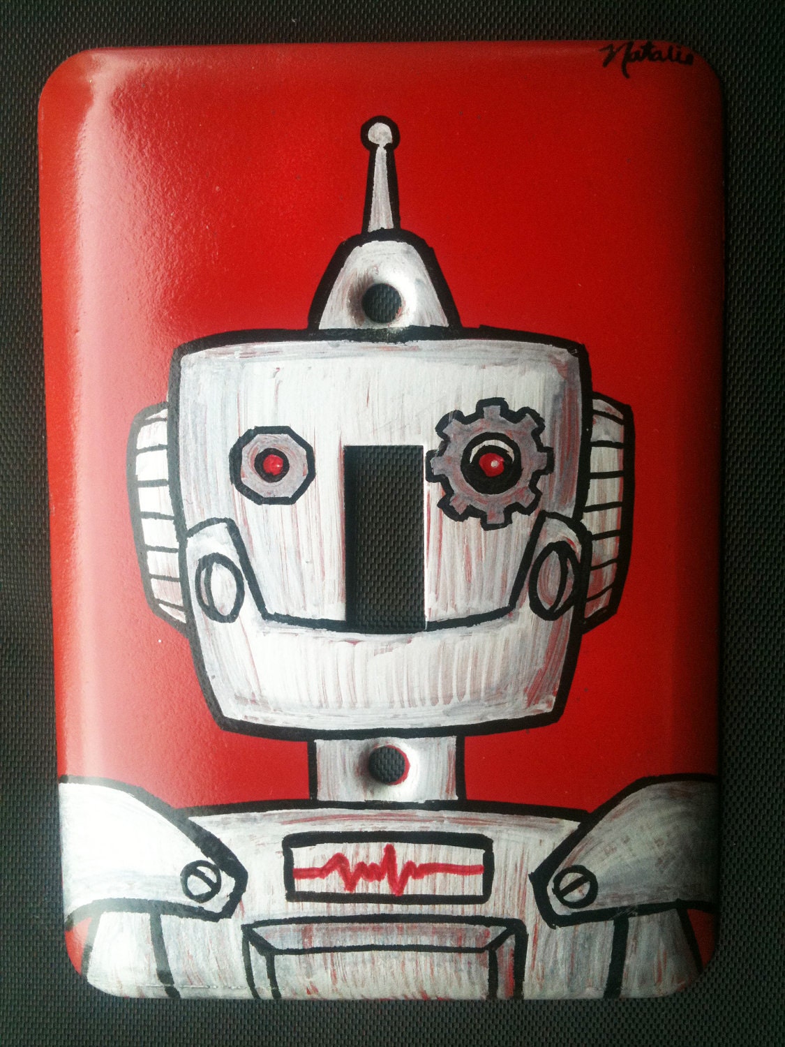 Robot Light Switch Plate