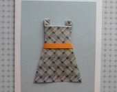 Navy origami dress