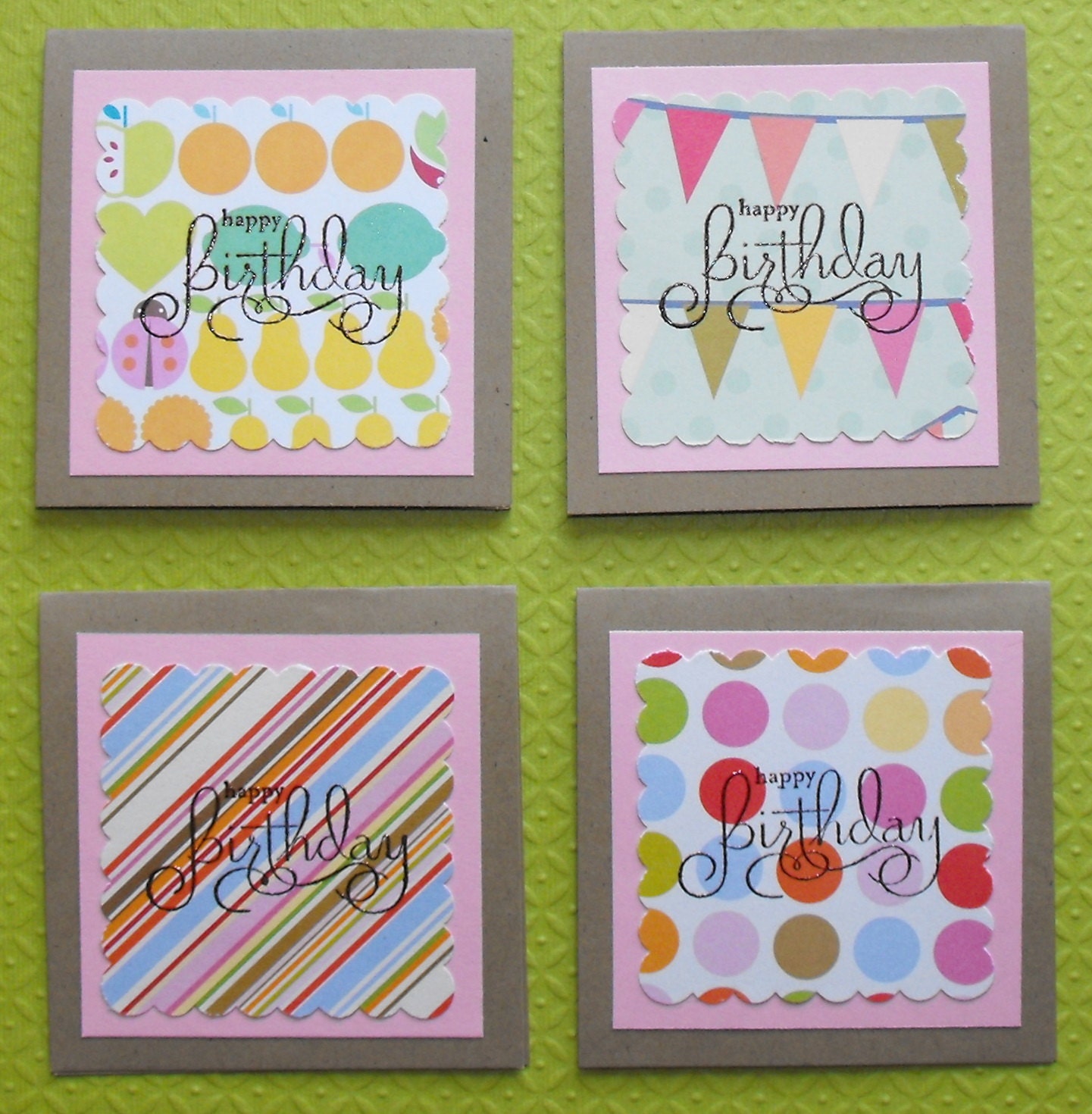 Girly birthday cards
