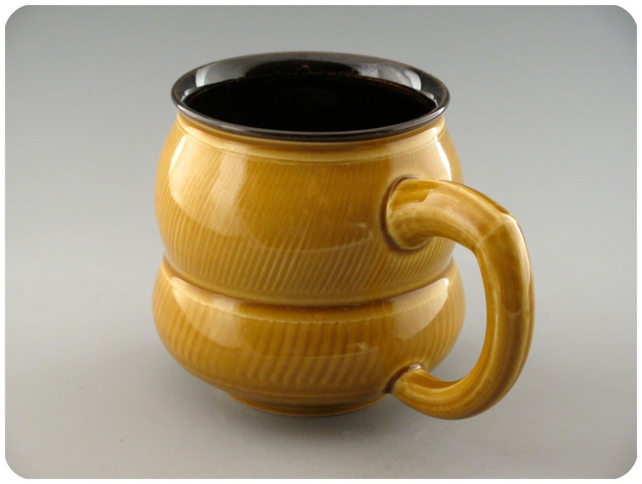 Golden Yellow Porcelain Mug