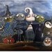 OOAK Halloween print Spooky Hollow old school
