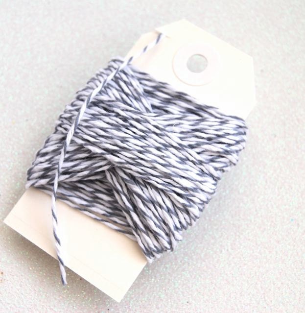 Oyster Gray and White Twine 15 yards