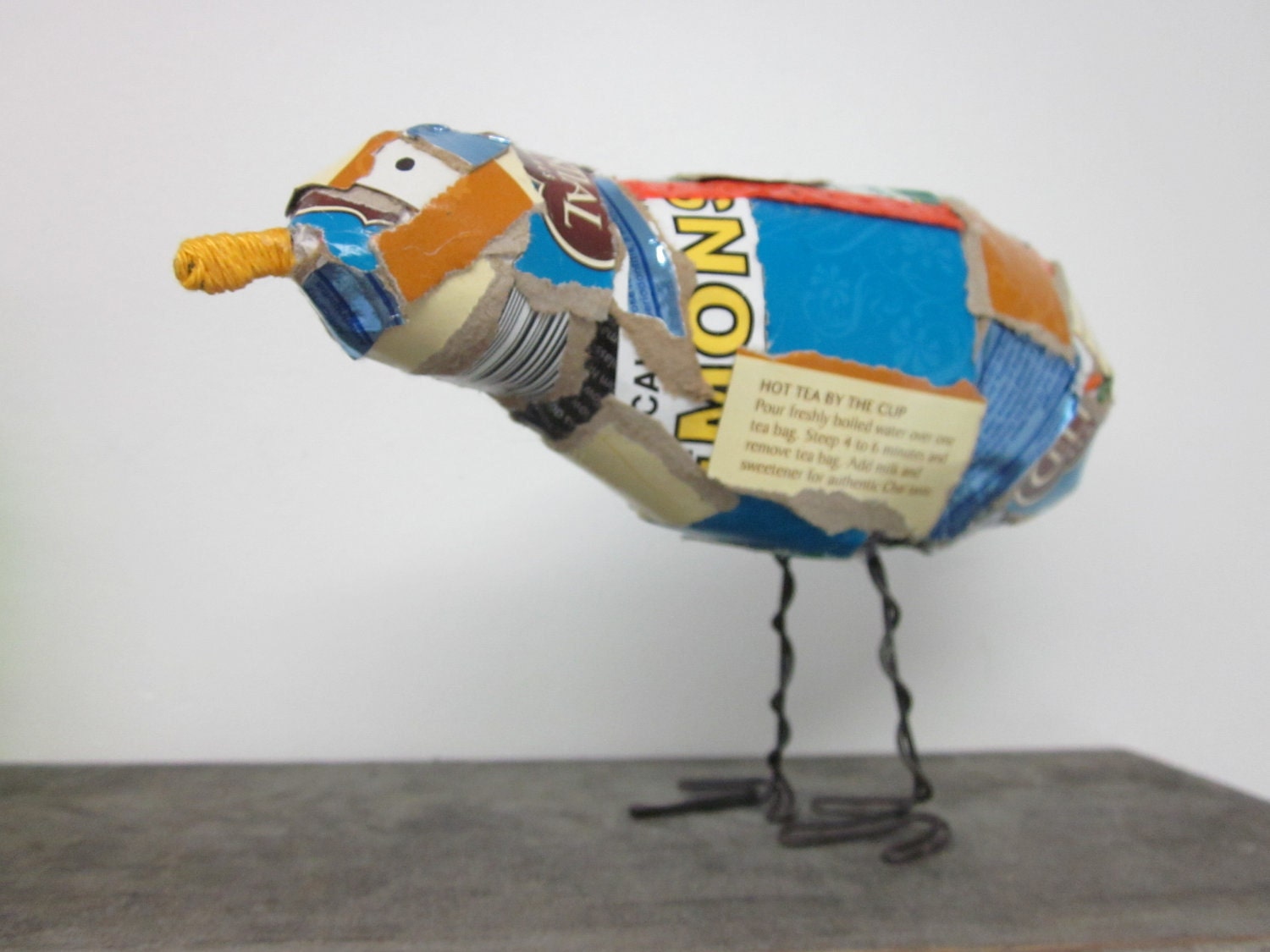 Recycled Trash Bird Sculpture Seven