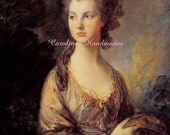 Marie Antoinette Reproduction Cotton Fabric Art Print 4.5X6" Applique
