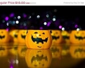 35% off SALE Halloween Fall Autumn decor orange black children kids fun cute purple colorful reflection photograph - 5x7 Fine Art Photograp