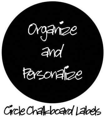 Circle Chalkboard Labels by Bradens Grace - 12- 2.75