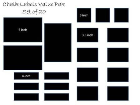 Chalkboard Labels - 20 labels- Organize and Personalize