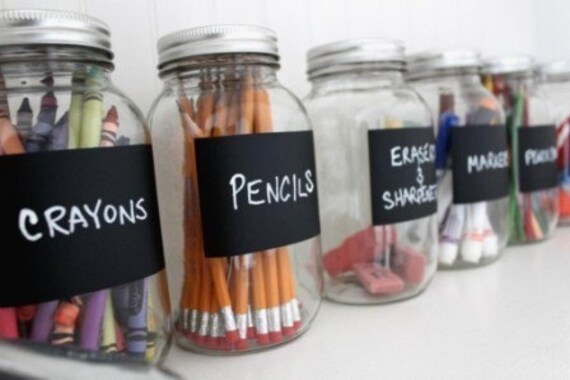 Buy 2 Get 1 Free Small Rectangle Chalkboard Labels - 12 -2.5 inch Mix and Match other B2G1