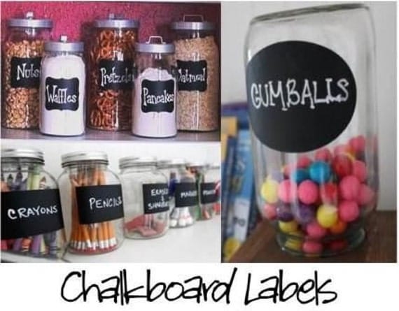 Chalkboard Labels  Organize and Personalize with Chalk Labels   - 36 Labels - Rectangle, Fancy, and Oval FREE SHIPPI
