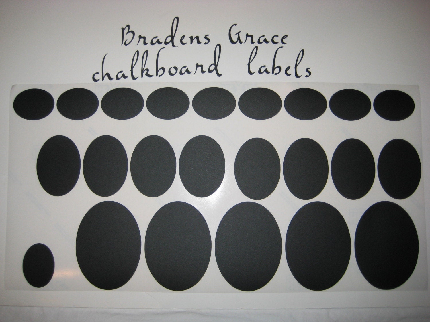 Chalk Labels (tm) Vinyl Chalkboard Labels Stickers VALUE PAK - Set up 23 -   make your own mini chalkboards