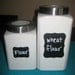 Fancy Chalk Labels Vinyl Chalkboard  -  3.5 inch and 2 inch - 24