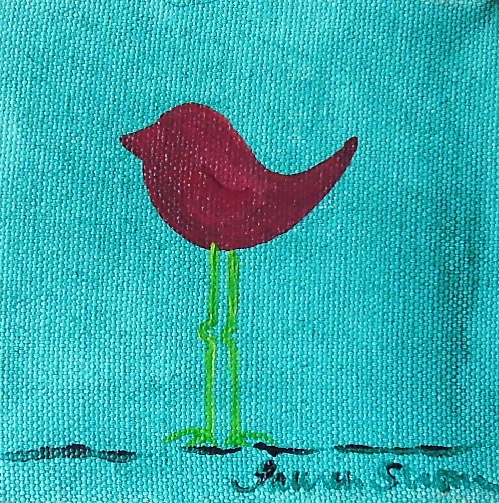 It is Good To Be Tall - Original Acrylic Painting on Canvas