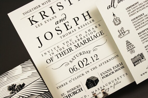 Wedding Invitation - Party Till The Cows Come Home