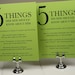 Wedding Reception Cards - Five Things About Him and Her