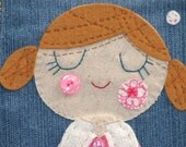 Lovely thoughts - Original fabric art