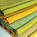 Set of 2 Organic Tea Towels. Linen Kitchen Towels. Yellow and Green Striped Linen Tea Towels. Marigold Linen Dish Towel. Linen Tea towel