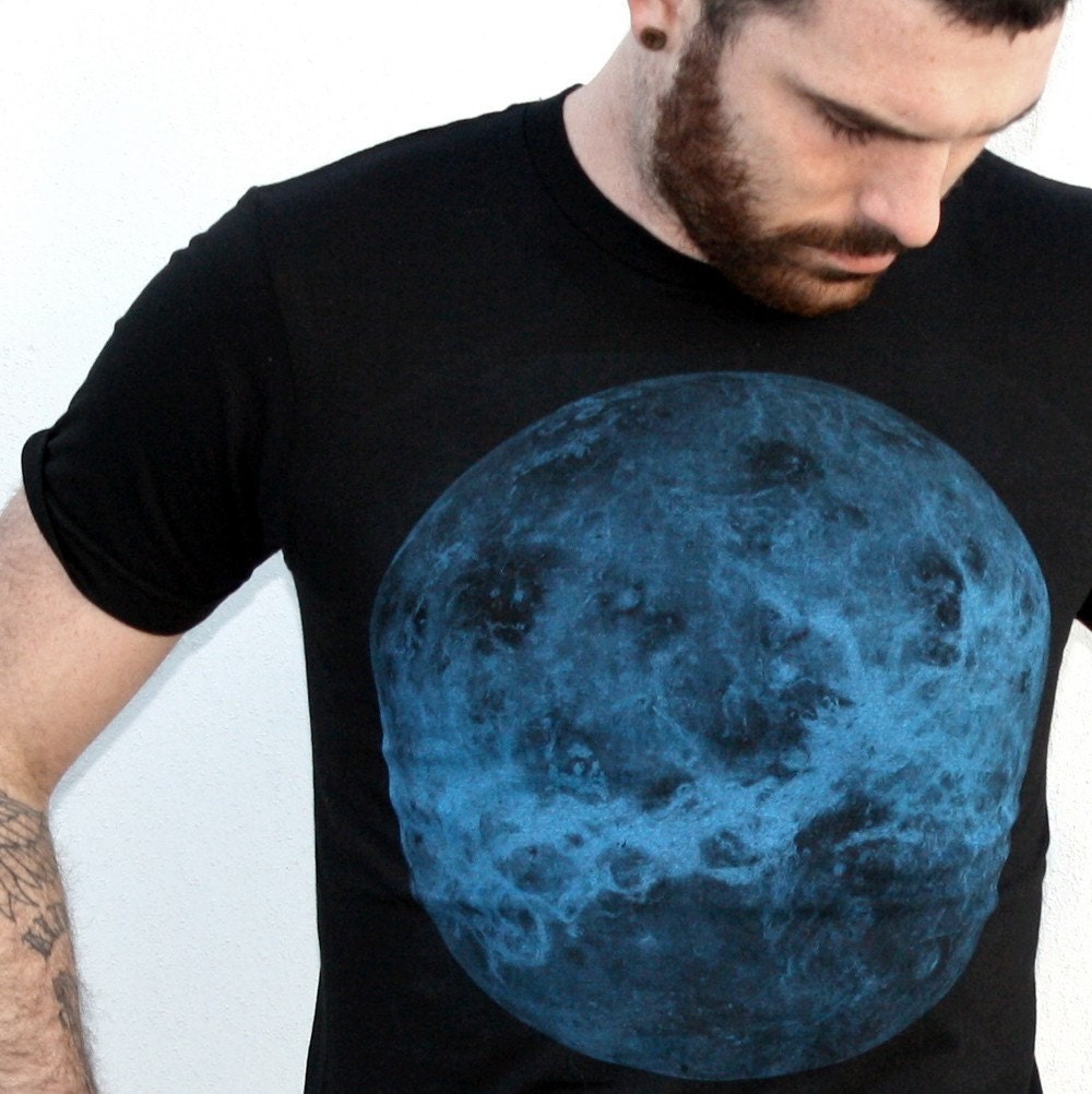 Mens VENUS planet american apparel t-shirt xs S M L XL xxL (Black)