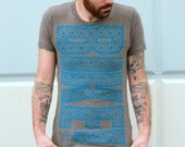 Mens HONEYCOMB geometric bike tshirt - American Apparel Custom Colors available