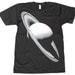 Mens SATURN SPACE T SHIRT Planet Art american apparel t-shirt