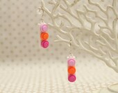 candy colored earrings