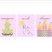 Nursery Art PRINT - Pink Fairy tale Art Set of 3