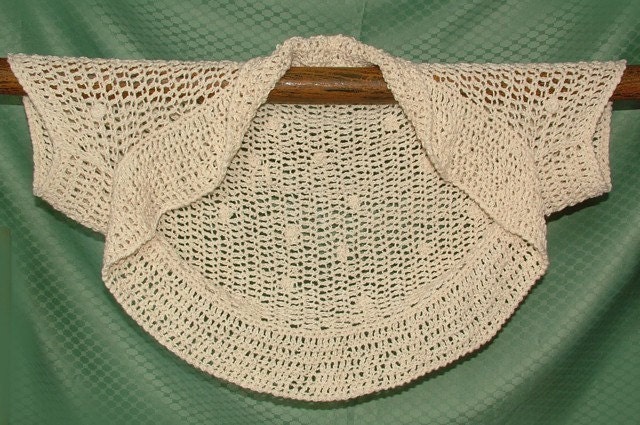 Easy Crochet Shrug instant Digital Pattern PDF download - Summer Shrug in 3 steps