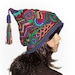 RESERVED OOAK Beanie Jester Hat Freeform Crochet Multicolor