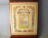 Dill Pickles Recipe Plaque