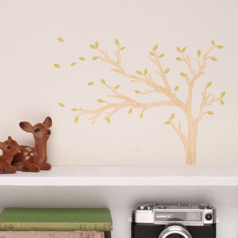 Wall Decals Mini Tree (Reusable and removable fabric stickers, not vinyl) - MINI Build a Tree